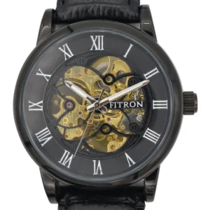 Original Fitron Watch with Leather Strap - Premium Quality