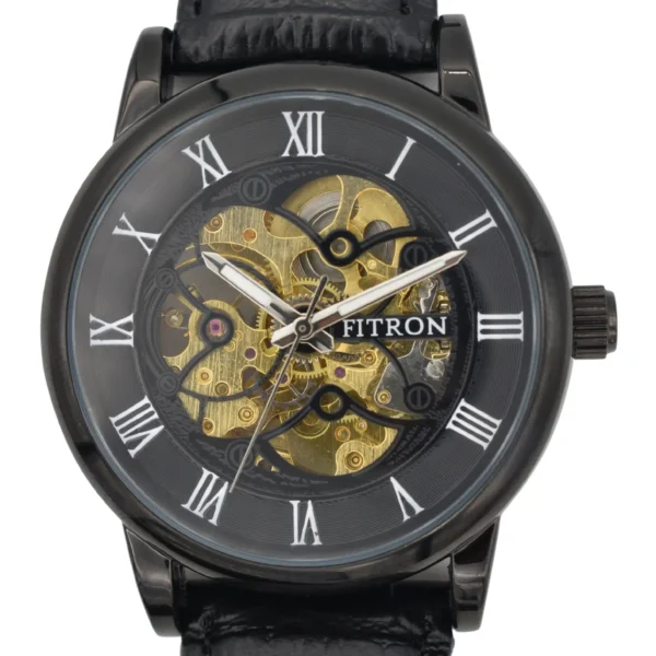 Original Fitron Watch with Leather Strap - Premium Quality