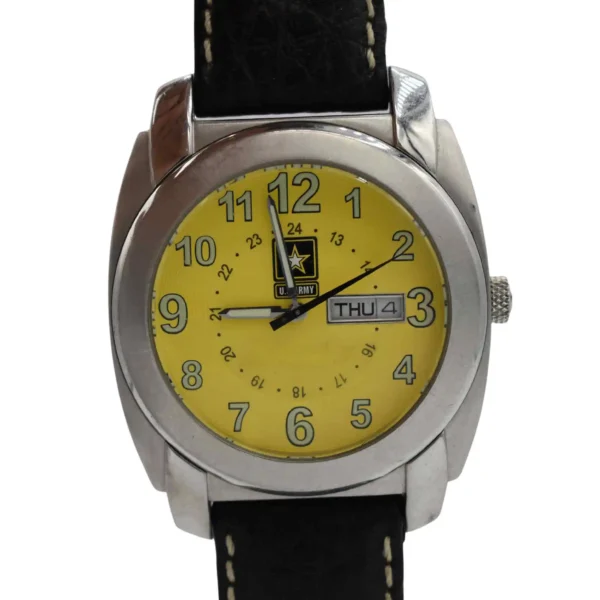 U.S. Army Watch Leather Stainless Steel