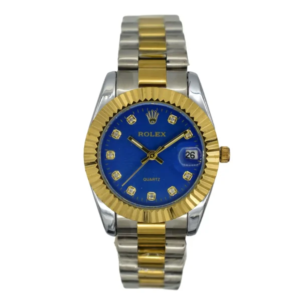 ROLEX LADIES BLUE DIAMOND DIAL WATCH