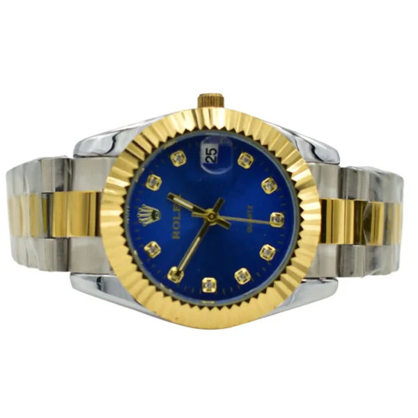 ROLEX LADIES BLUE DIAMOND DIAL WATCH