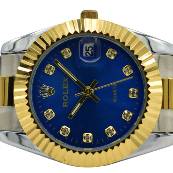 ROLEX LADIES BLUE DIAMOND DIAL WATCH